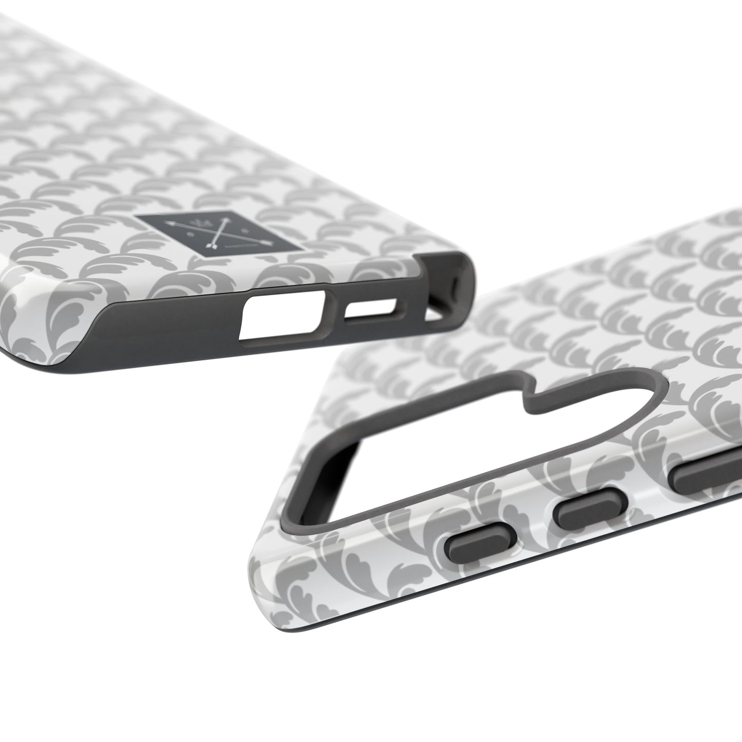 Beautiful Beloved Flourish (silver/white) - Tough Phone Cases