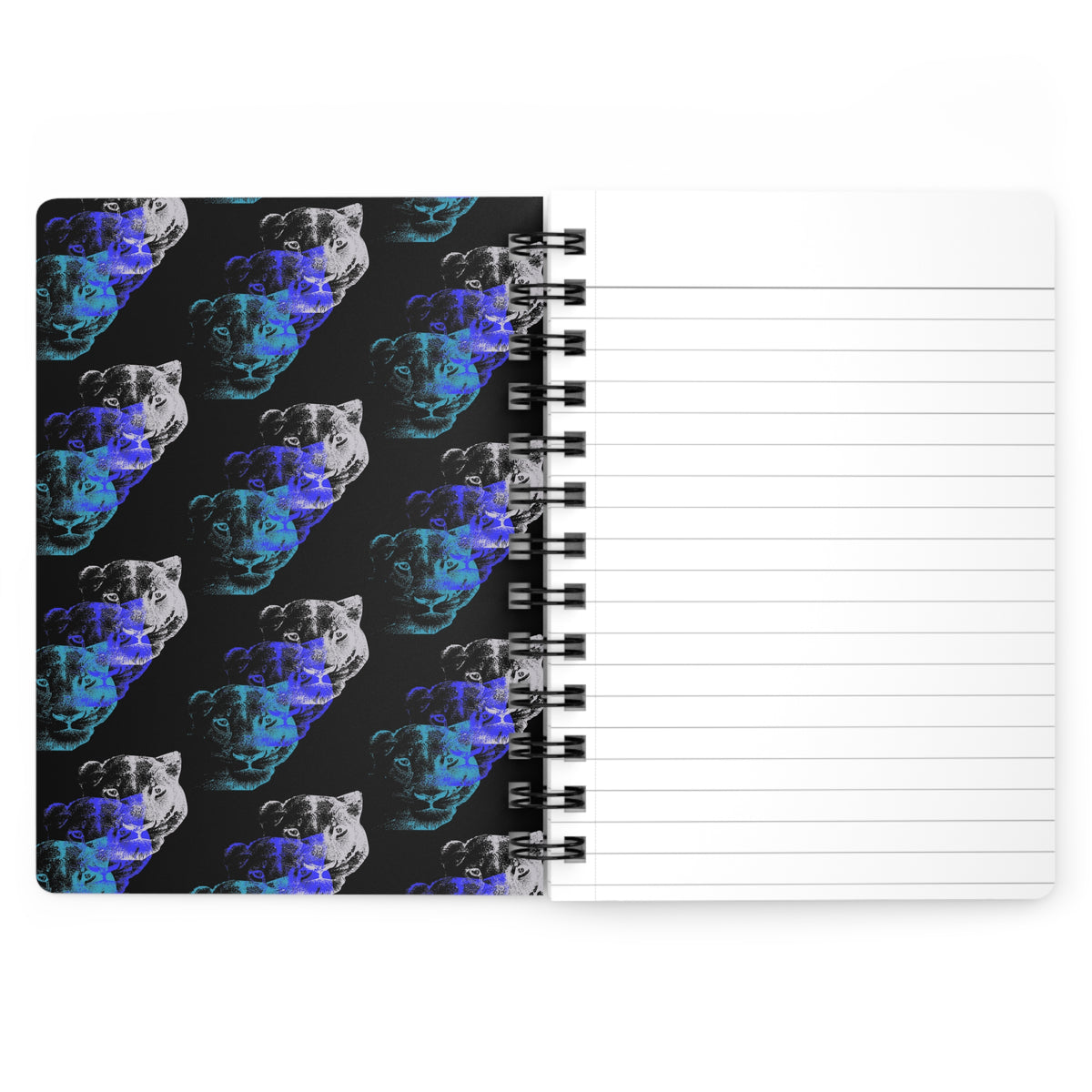 Lioness Arising - Spiral Notebook - Ruled Line - blk
