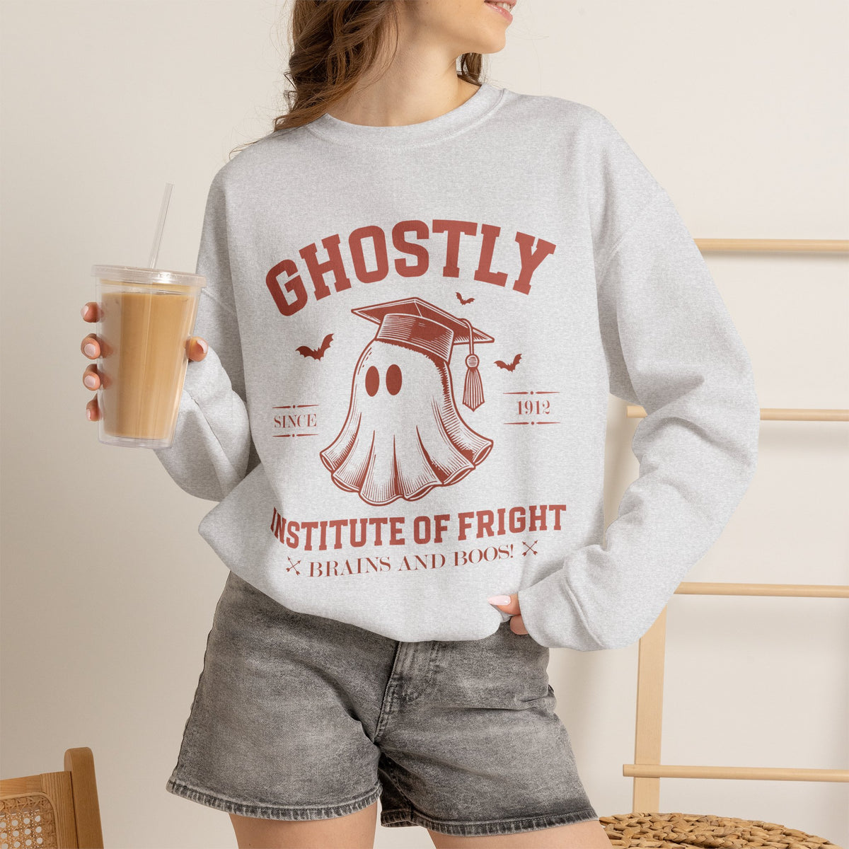 Ghostly Institute of Fright Education - Crewneck Sweatshirt