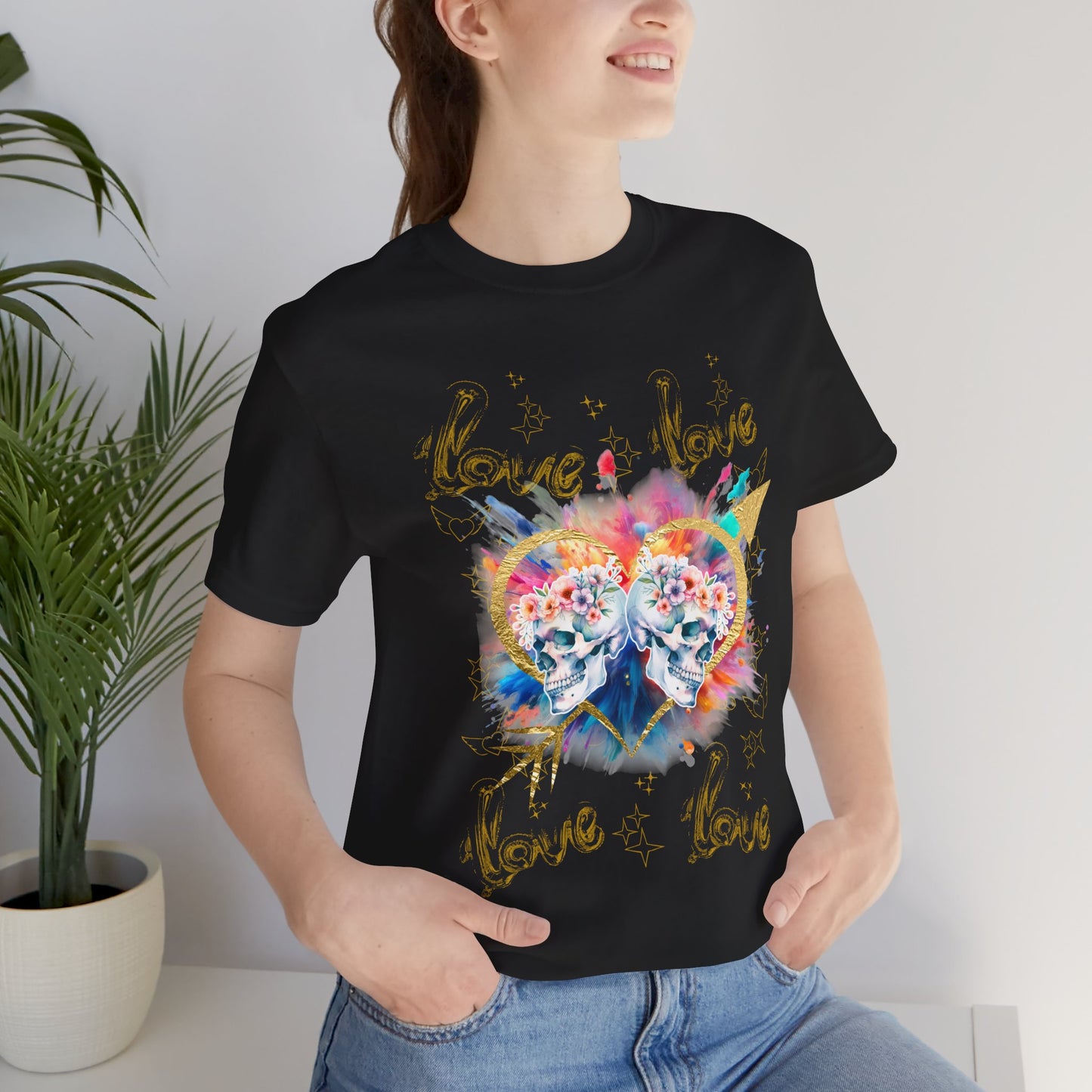 Love is Golden - Unisex Jersey Short Sleeve Tee