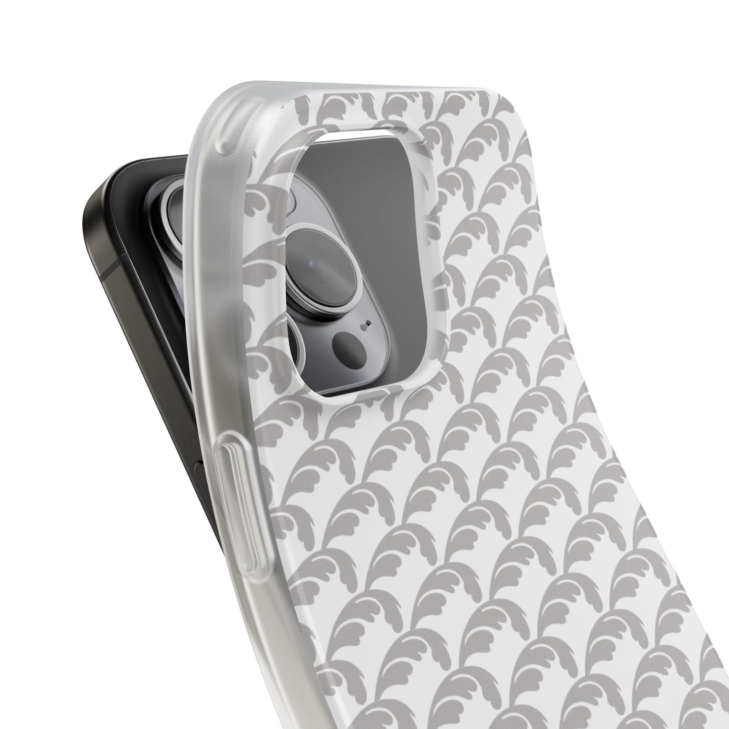 Beautiful Beloved Flourish (silver/white) - Flexi Phone Cases