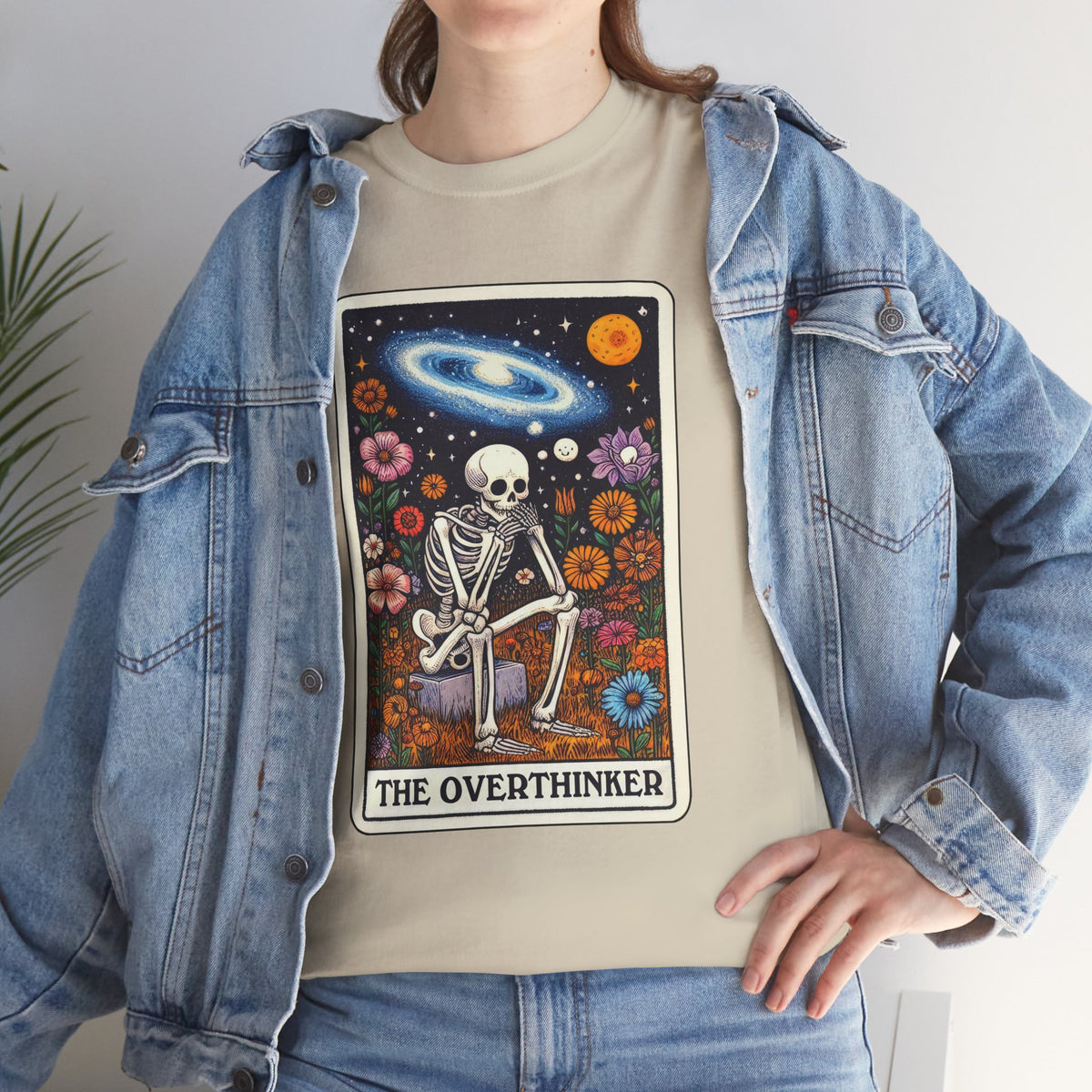 The Overthinker Skeletal Tarot - Unisex T-shirt
