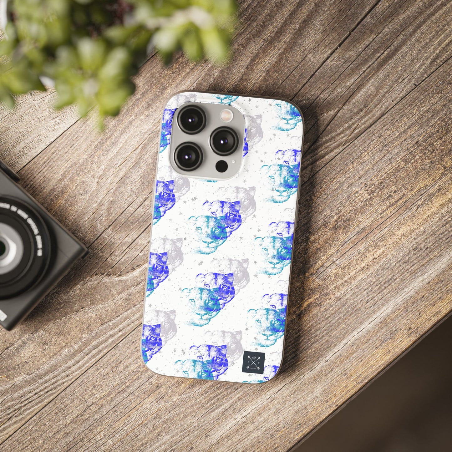 Lioness Arising (white/blue) - Flexi Phone Cases