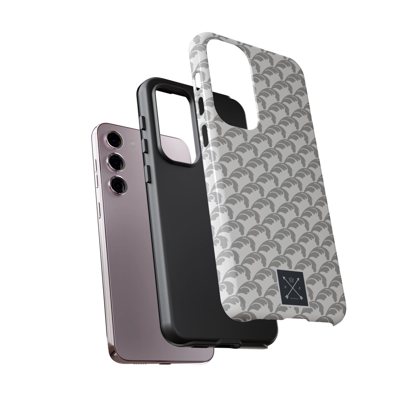 Beautiful Beloved Flourish (silver/white) - Tough Phone Cases