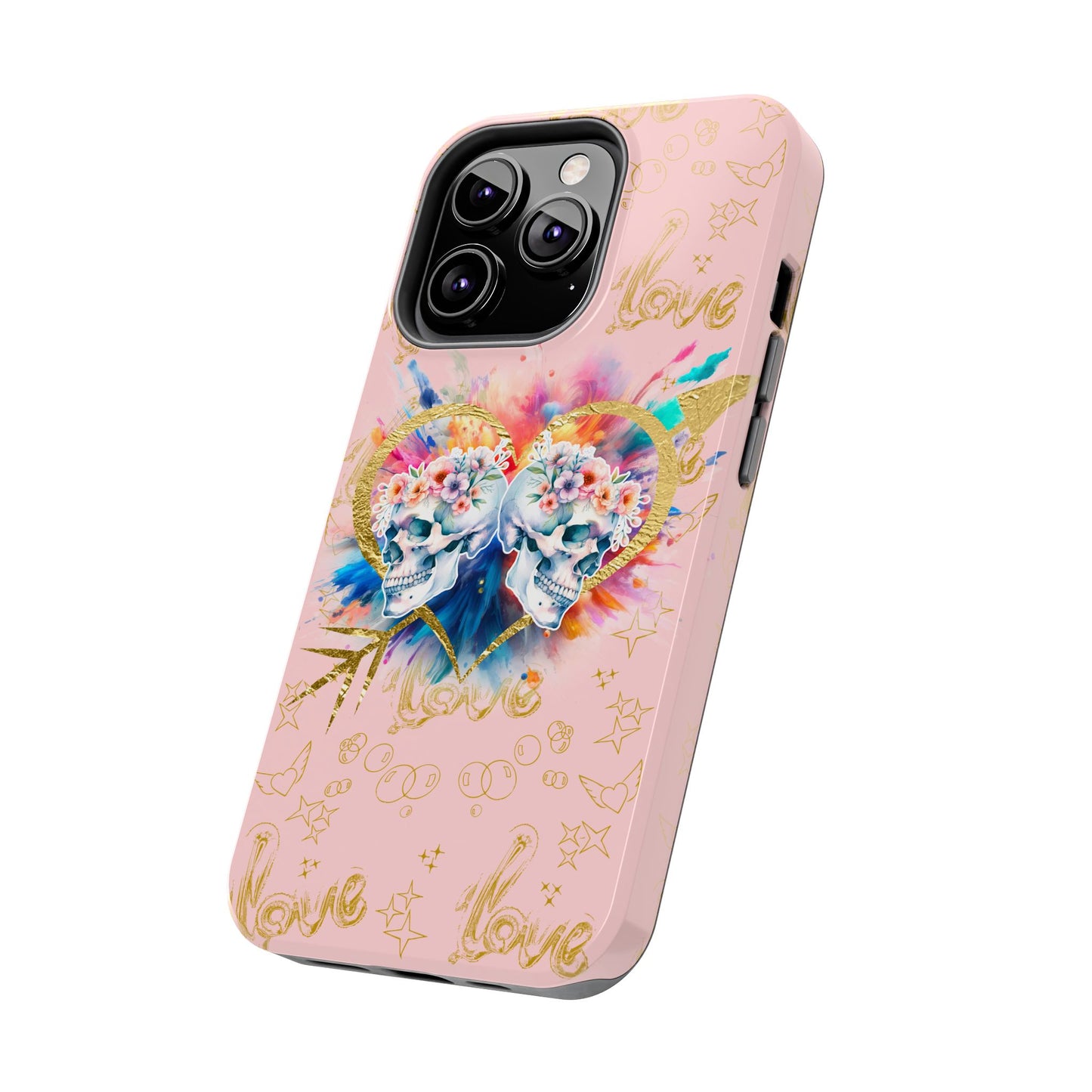 Love is Golden Watercolor (pink) - Tough Phone Cases