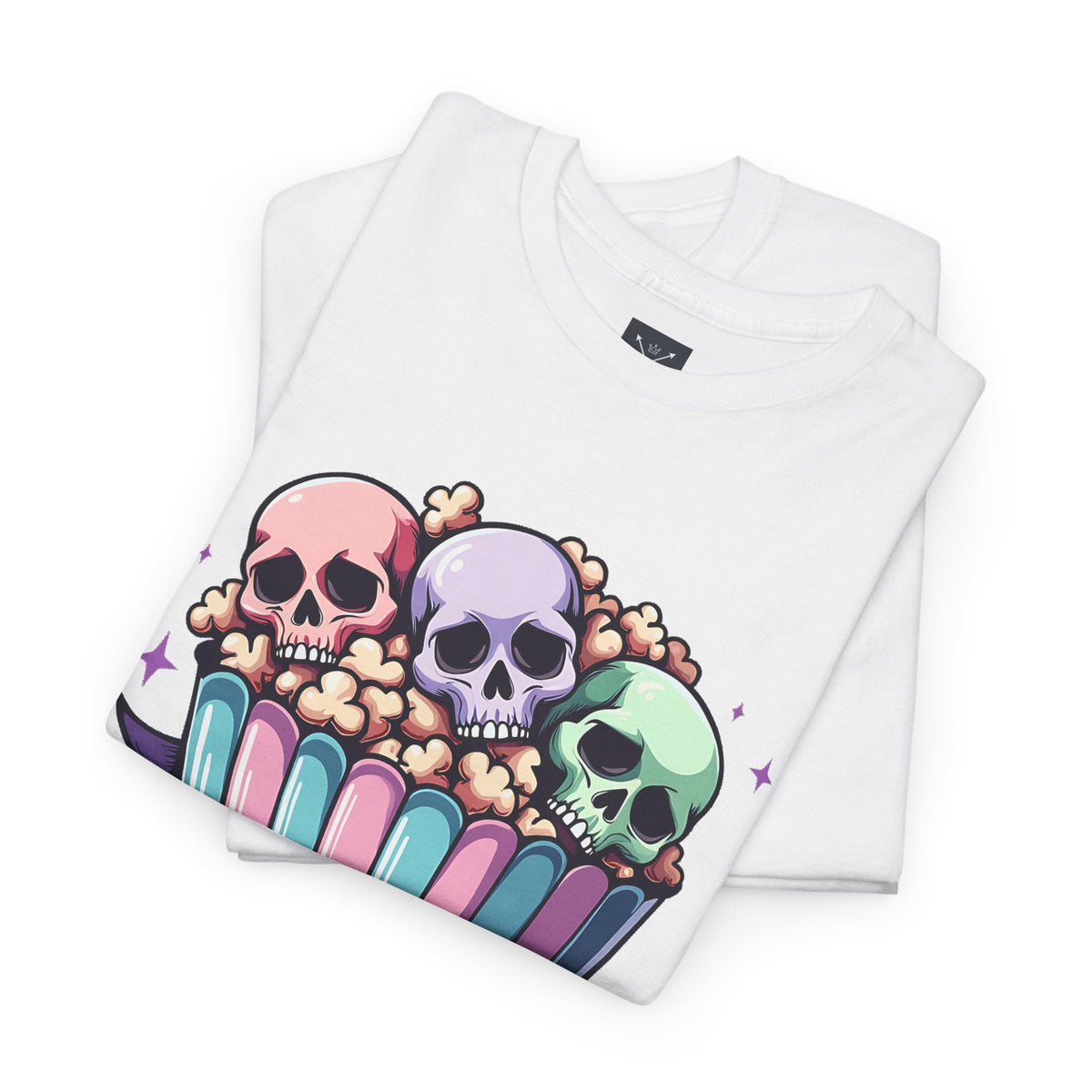 Horror Movies Popcorn Bucket - Unisex Cotton Tee