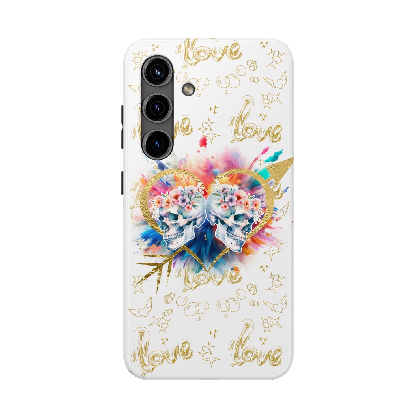 Love is Golden Watercolor - Tough Phone Cases