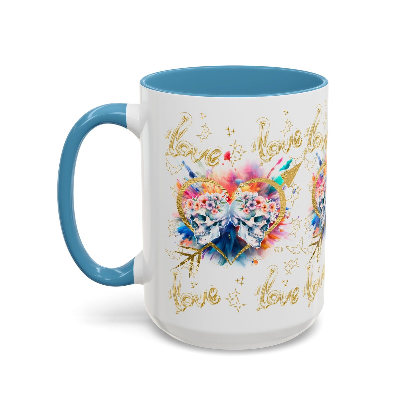Love is Golden Watercolor - Accent Coffee Mug (11, 15oz)