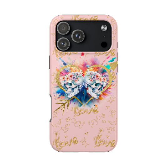 Love is Golden Watercolor (pink) - Tough Phone Cases