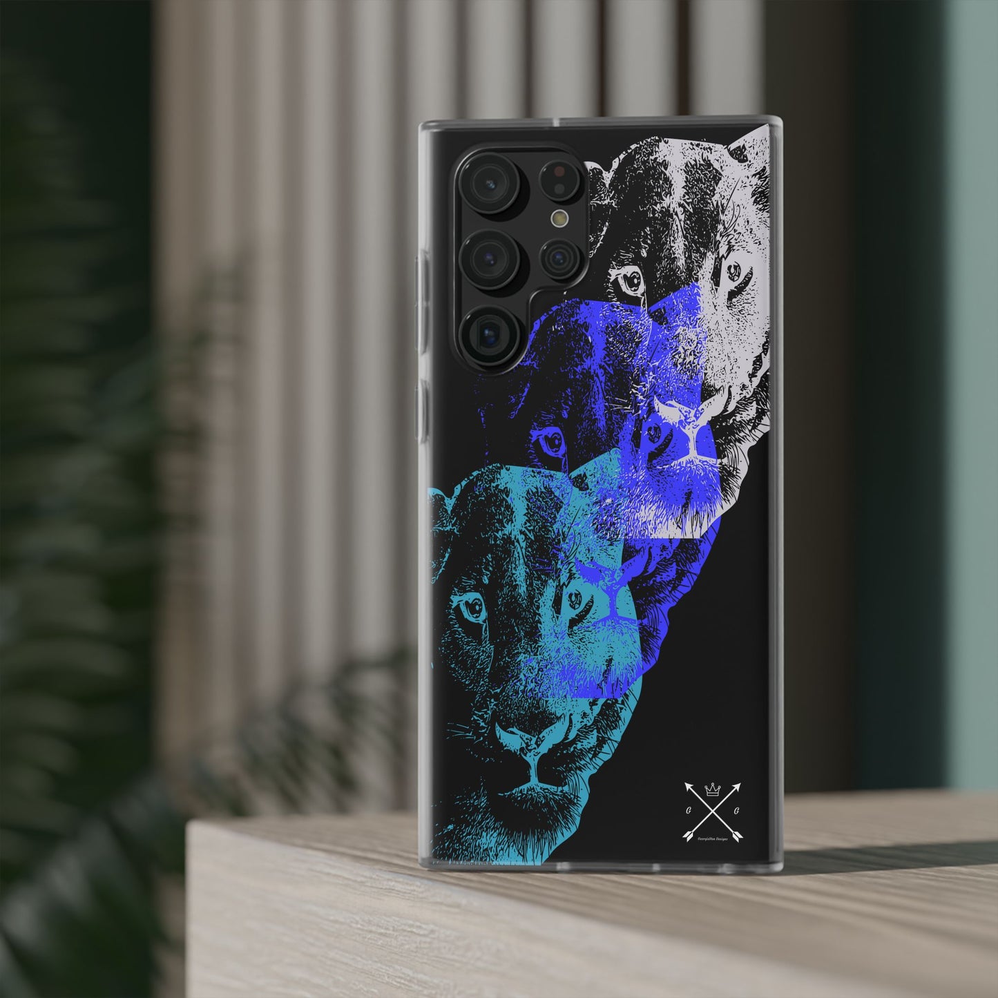 Lioness Arising (black/blue/silver) - Flexi Cases