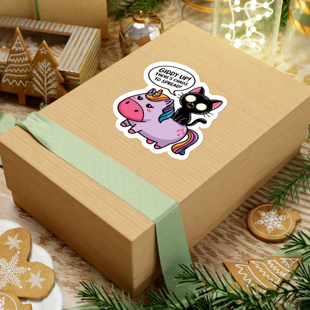 Giddy Up There’s Chaos To Spread - Kiss-Cut Stickers