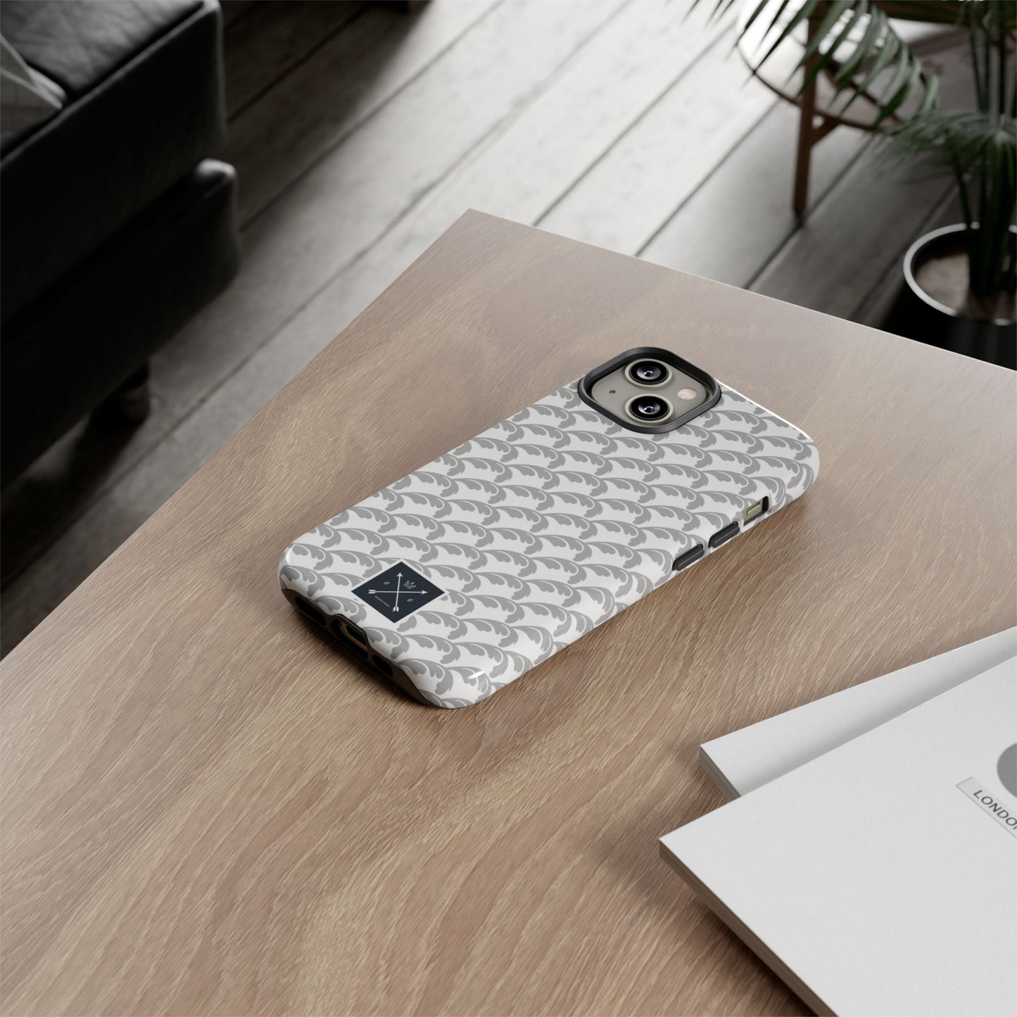 Beautiful Beloved Flourish (silver/white) - Tough Phone Cases