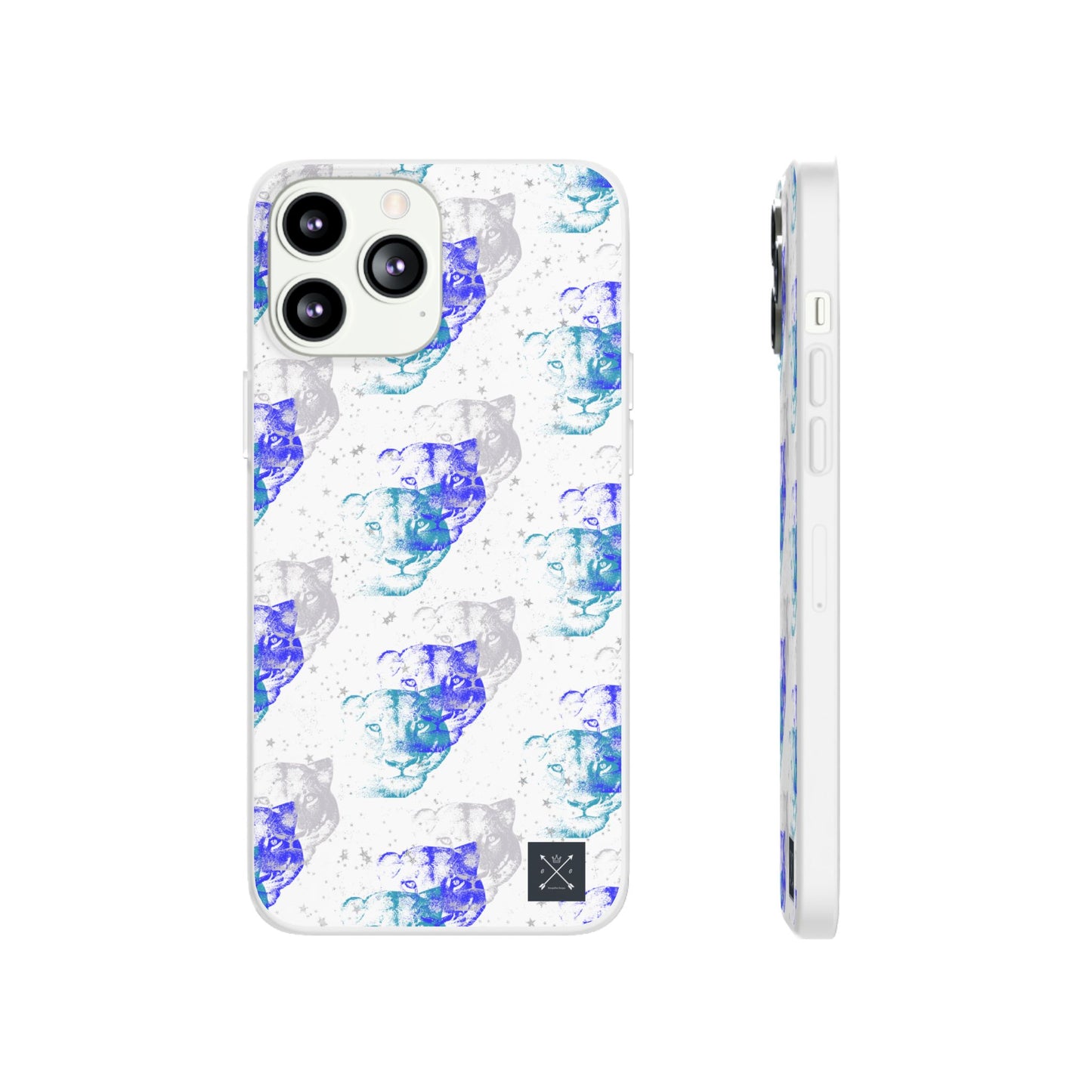 Lioness Arising (white/blue) - Flexi Phone Cases