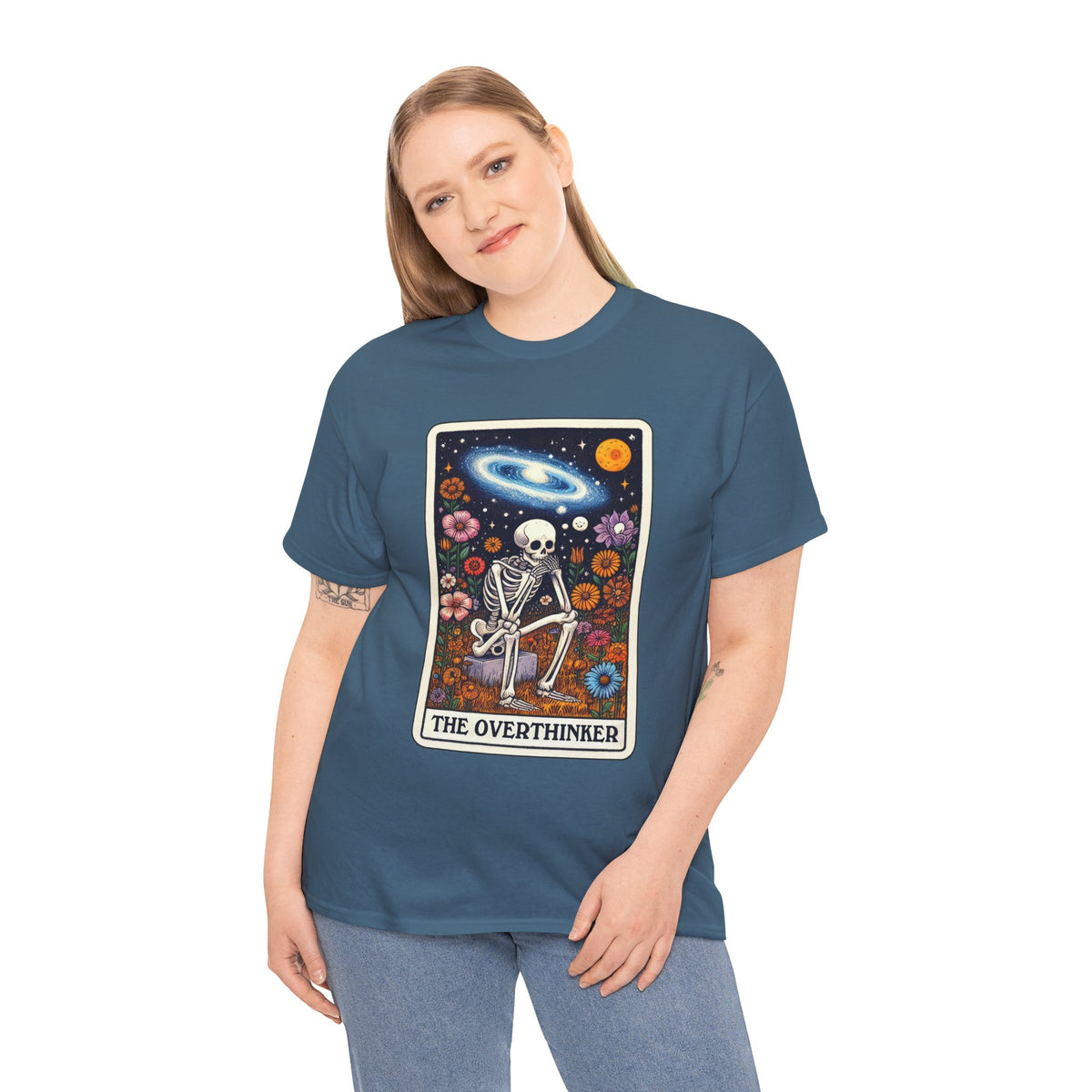 The Overthinker Skeletal Tarot - Unisex T-shirt