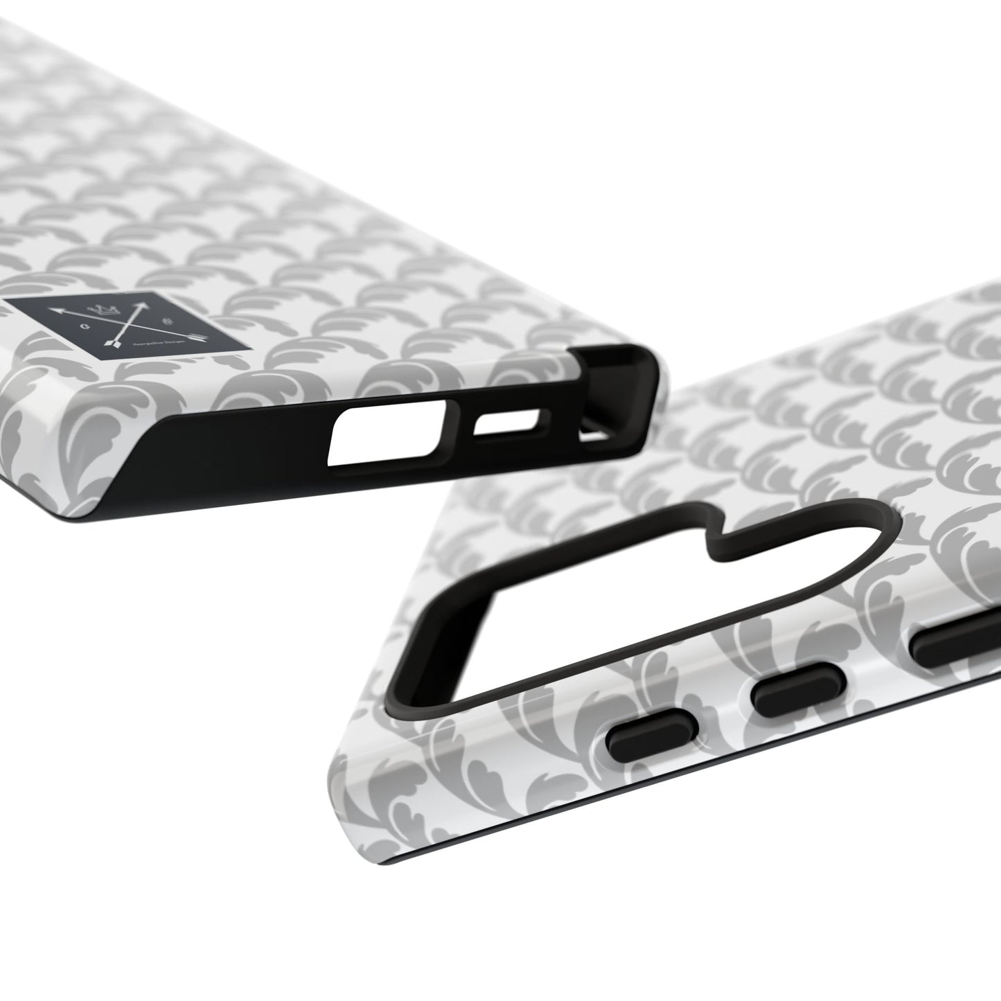 Beautiful Beloved Flourish (silver/white) - Tough Phone Cases