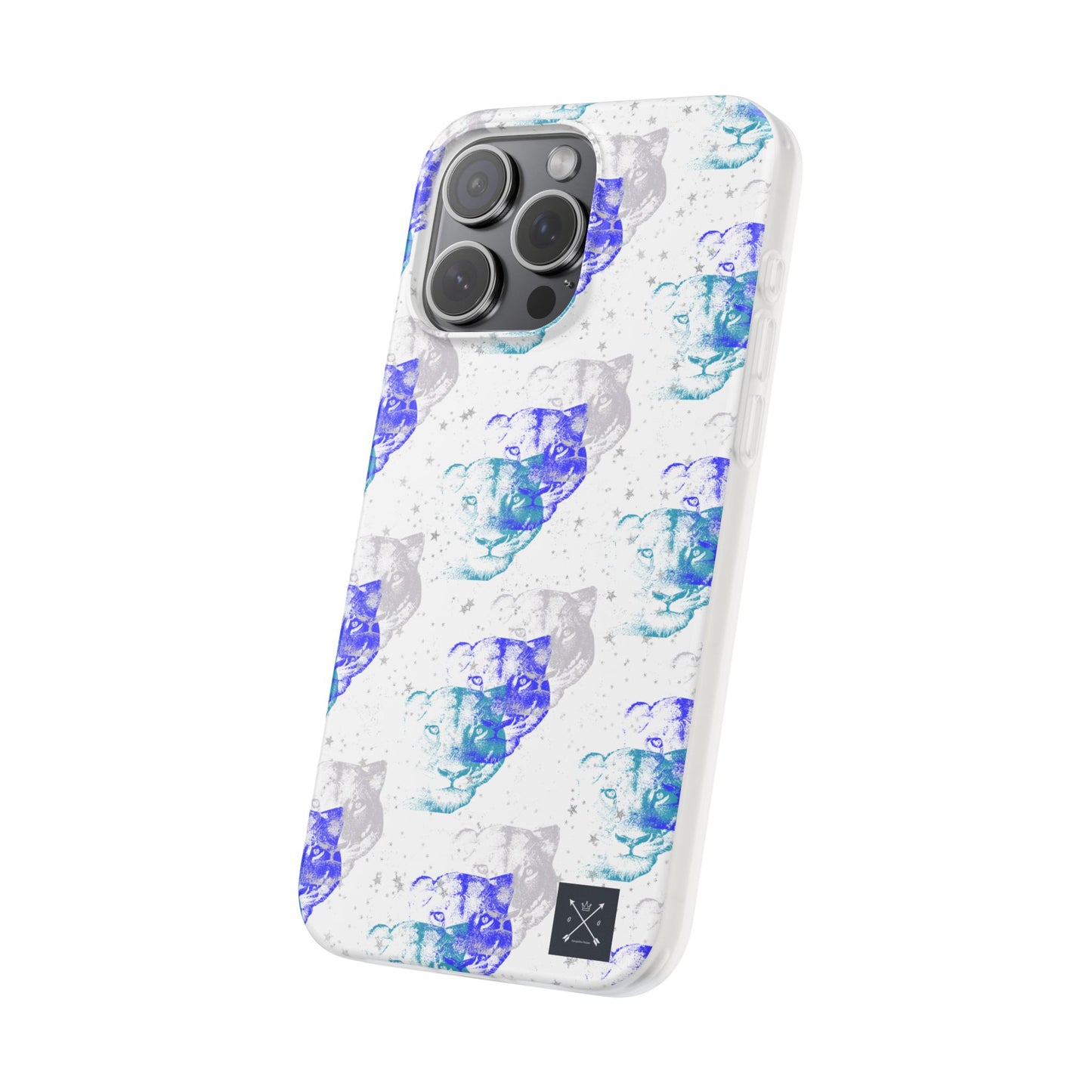 Lioness Arising (white/blue) - Flexi Phone Cases