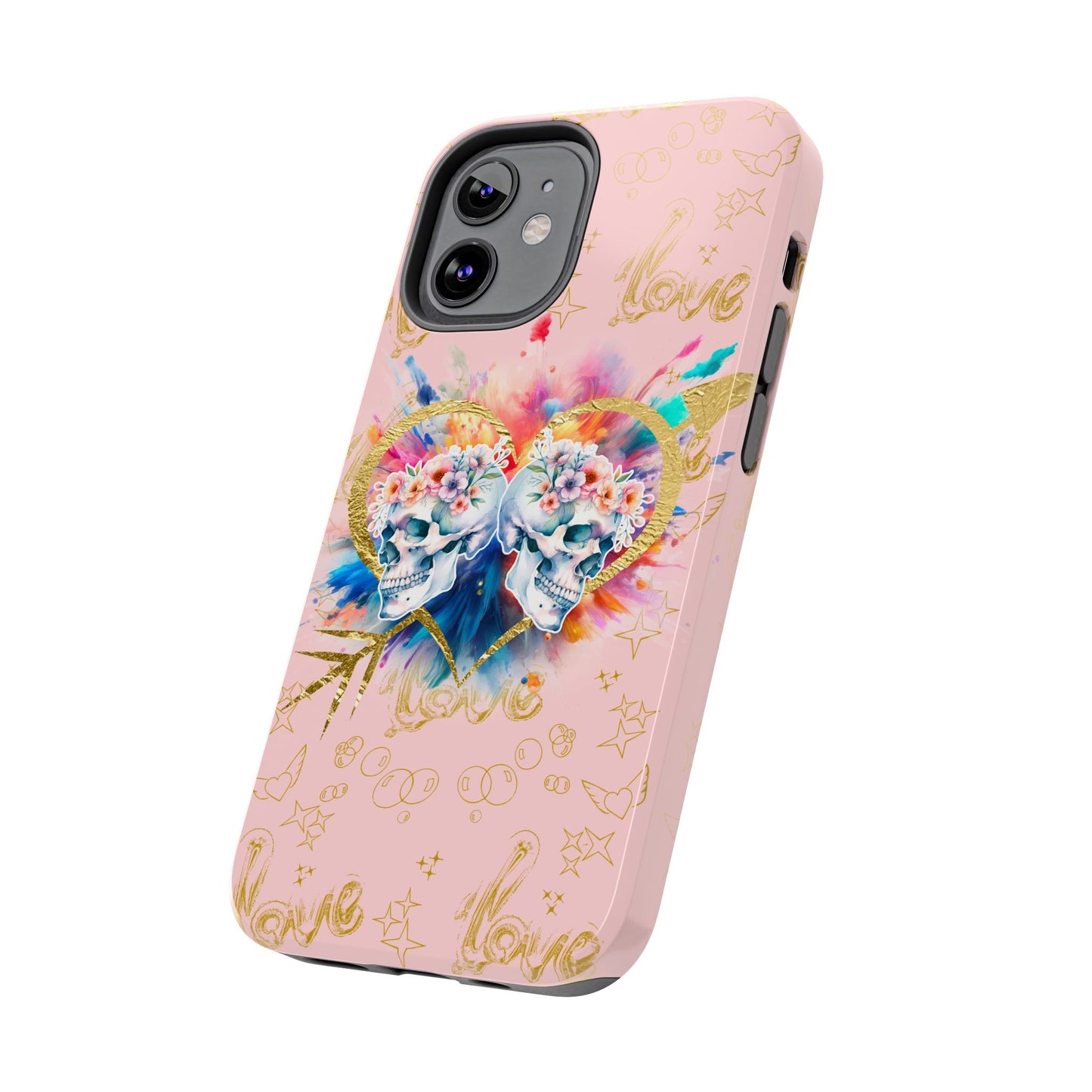 Love is Golden Watercolor (pink) - Tough Phone Cases
