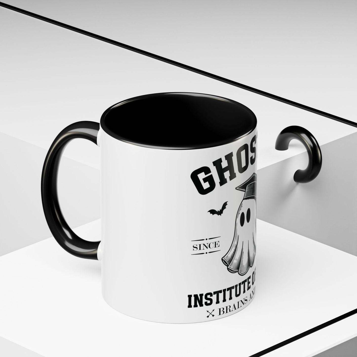 Ghostly Institute of Fright - Accent Coffee Mug (11, 15oz)