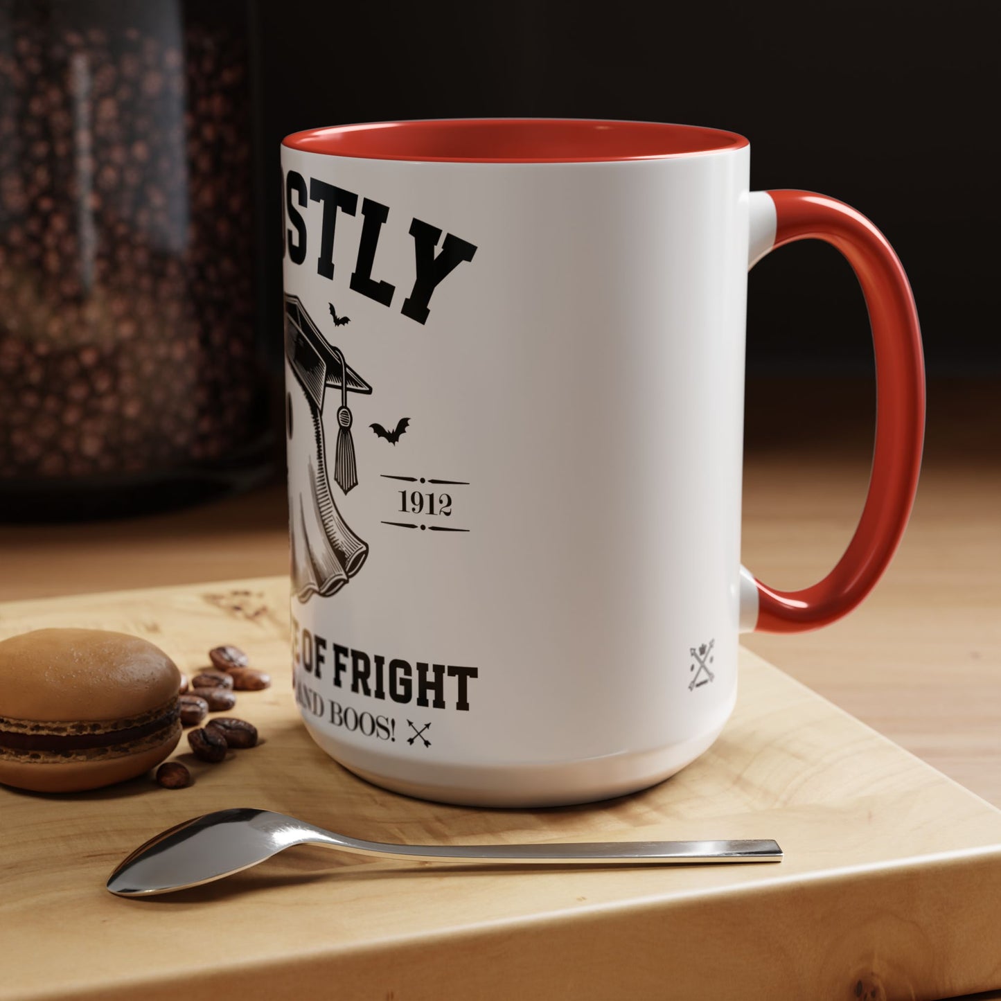Ghostly Institute of Fright - Accent Coffee Mug (11, 15oz)