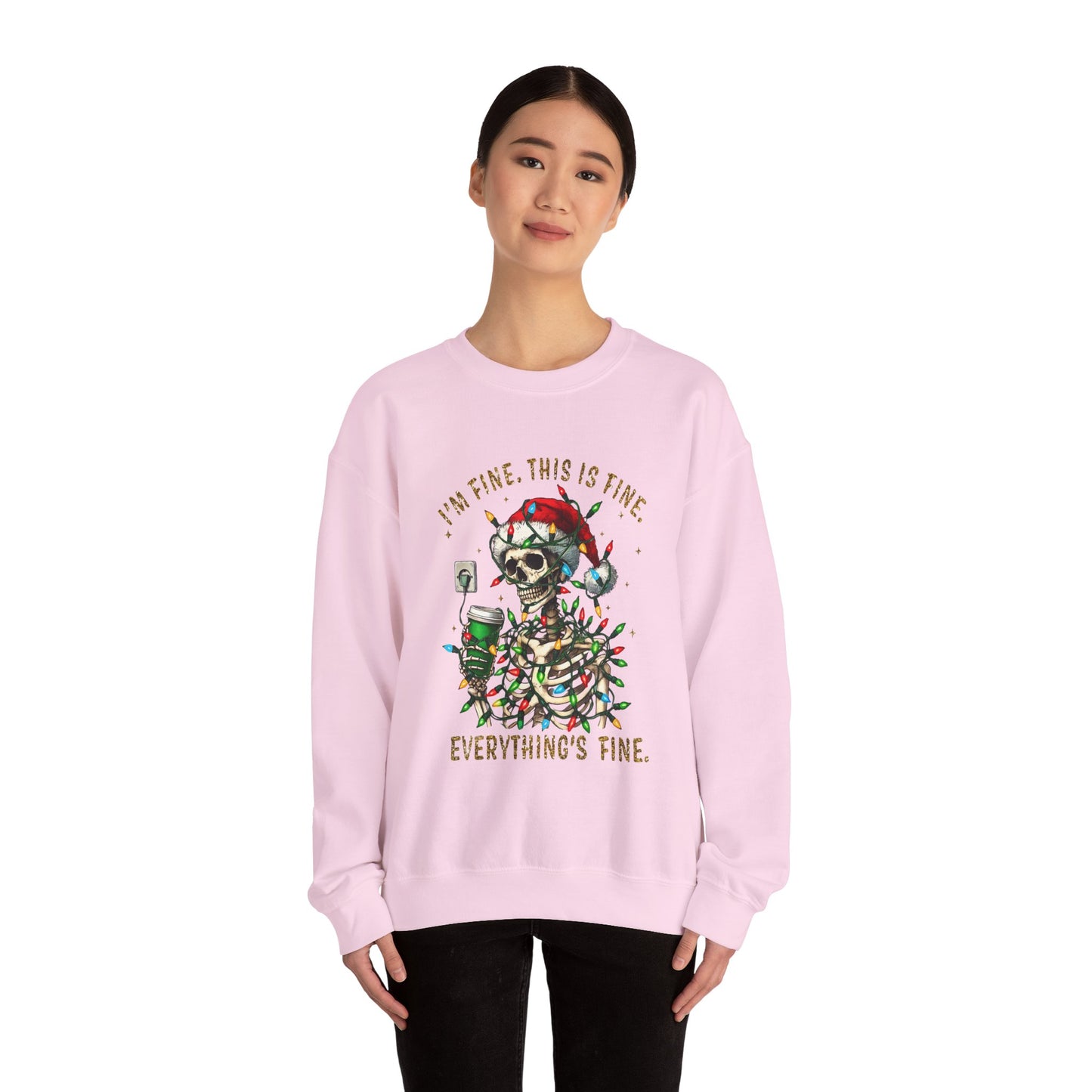 I'm Fine. This Is Fine. Everything Is Fine. - Unisex Heavy Blend™ Crewneck Sweatshirt