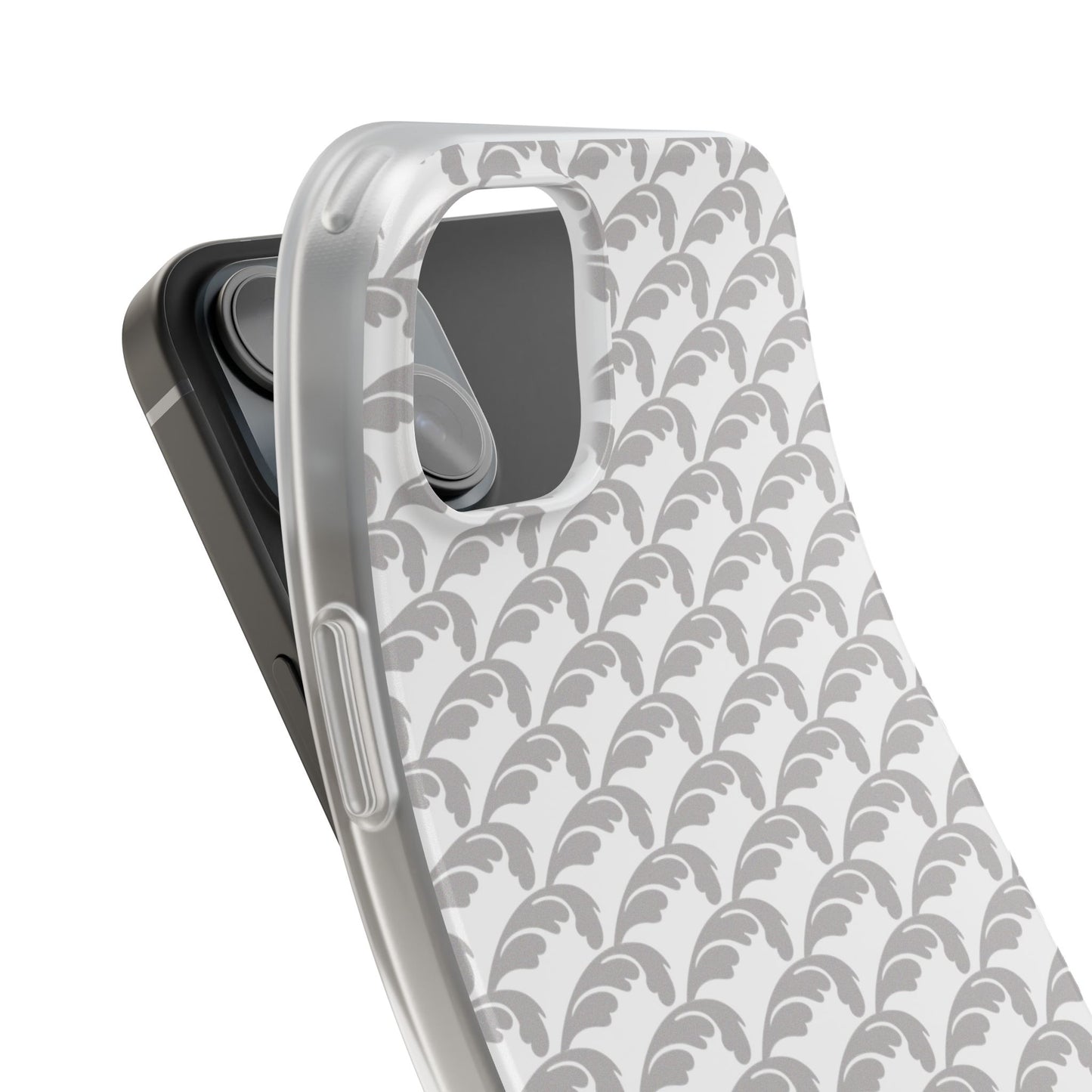 Beautiful Beloved Flourish (silver/white) - Flexi Phone Cases