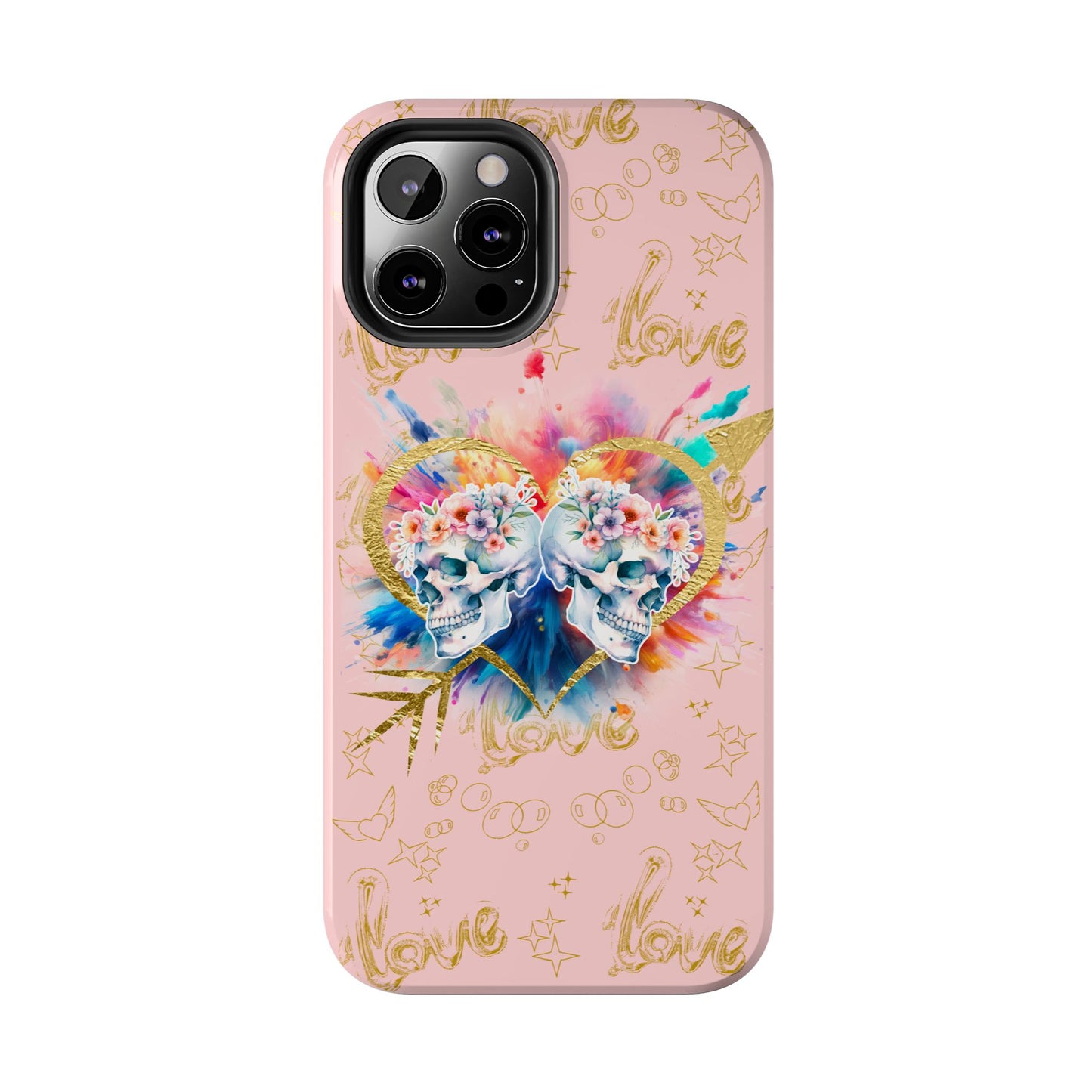 Love is Golden Watercolor (pink) - Tough Phone Cases