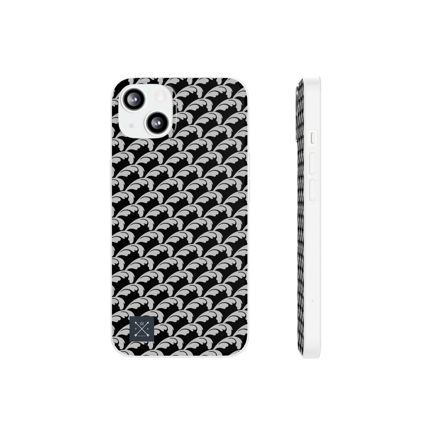 Beautiful Beloved Flourish (silver/black) - Flexi Phone Cases