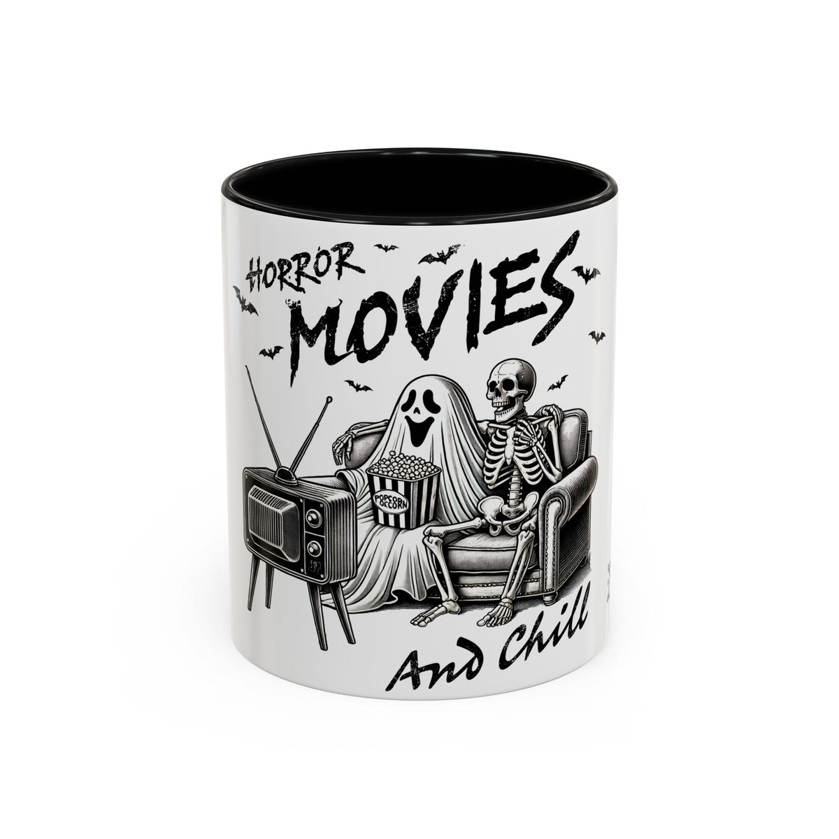 Horror Movies and Chill - Accent Coffee Mug (11, 15oz)