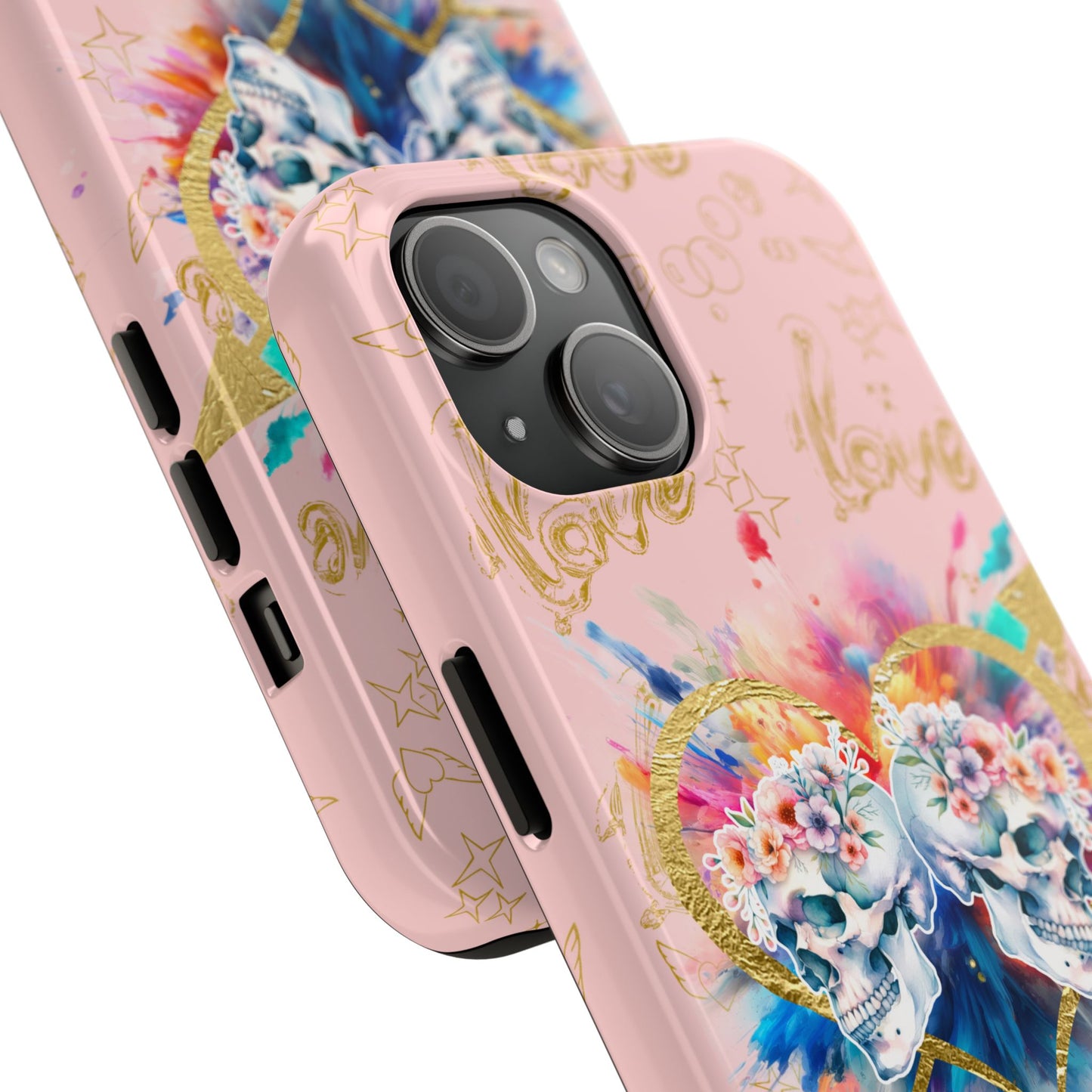 Love is Golden Watercolor (pink) - Tough Phone Cases