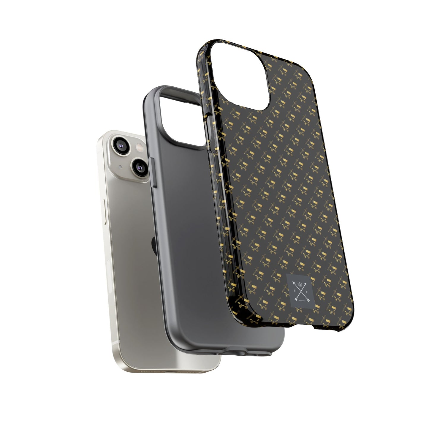 Gold and Bold Warrior Pattern - Tough Phone Cases