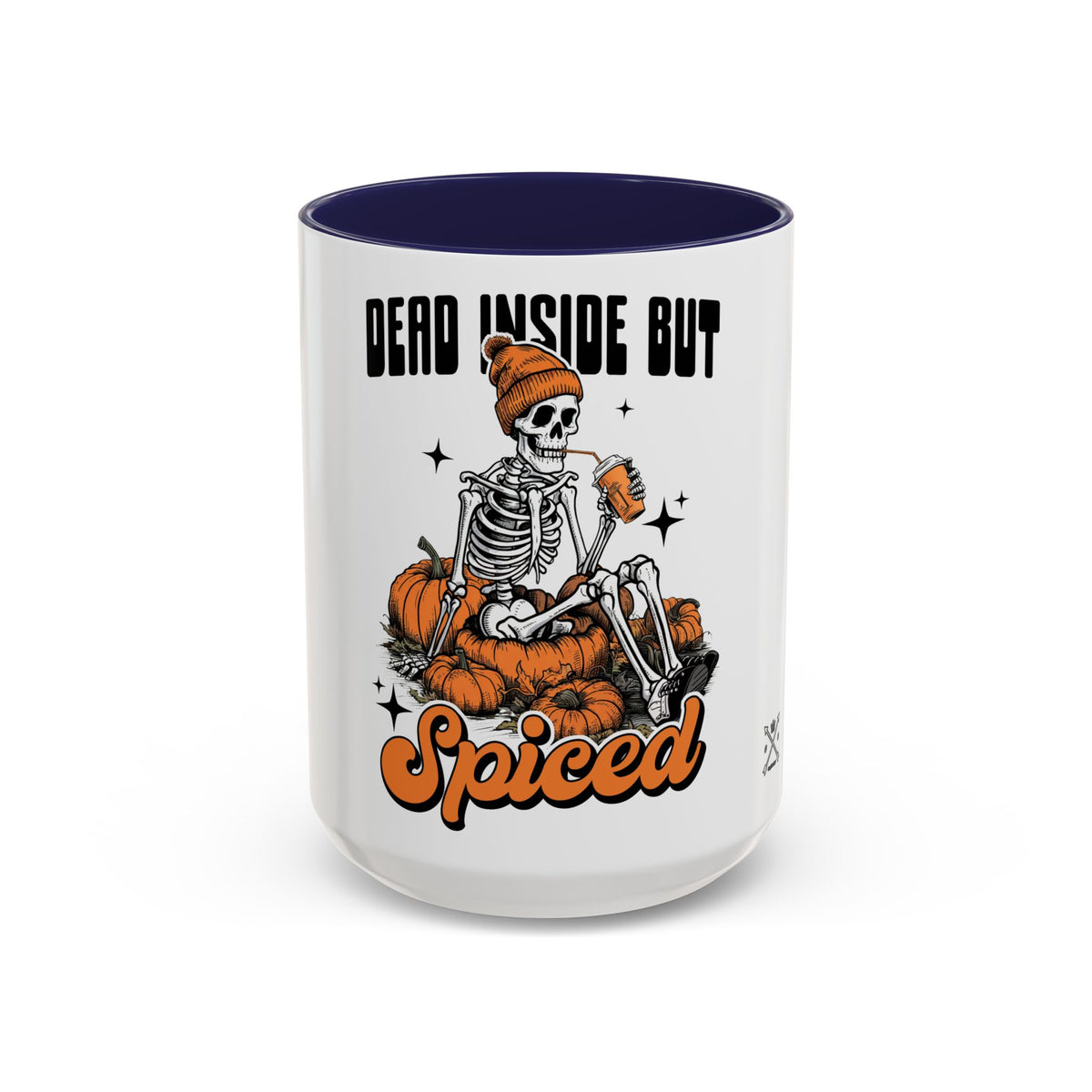 Dead Inside But Spiced - Accent Coffee Mug (11, 15oz)