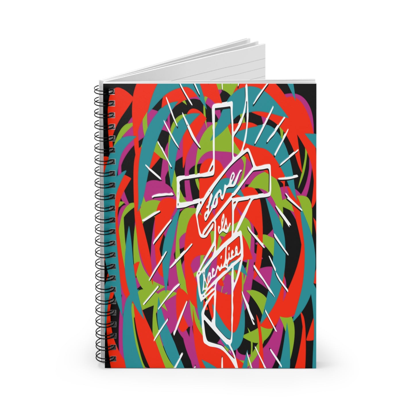 Love is Sacrifice - Spiral Notebook - Ruled Line