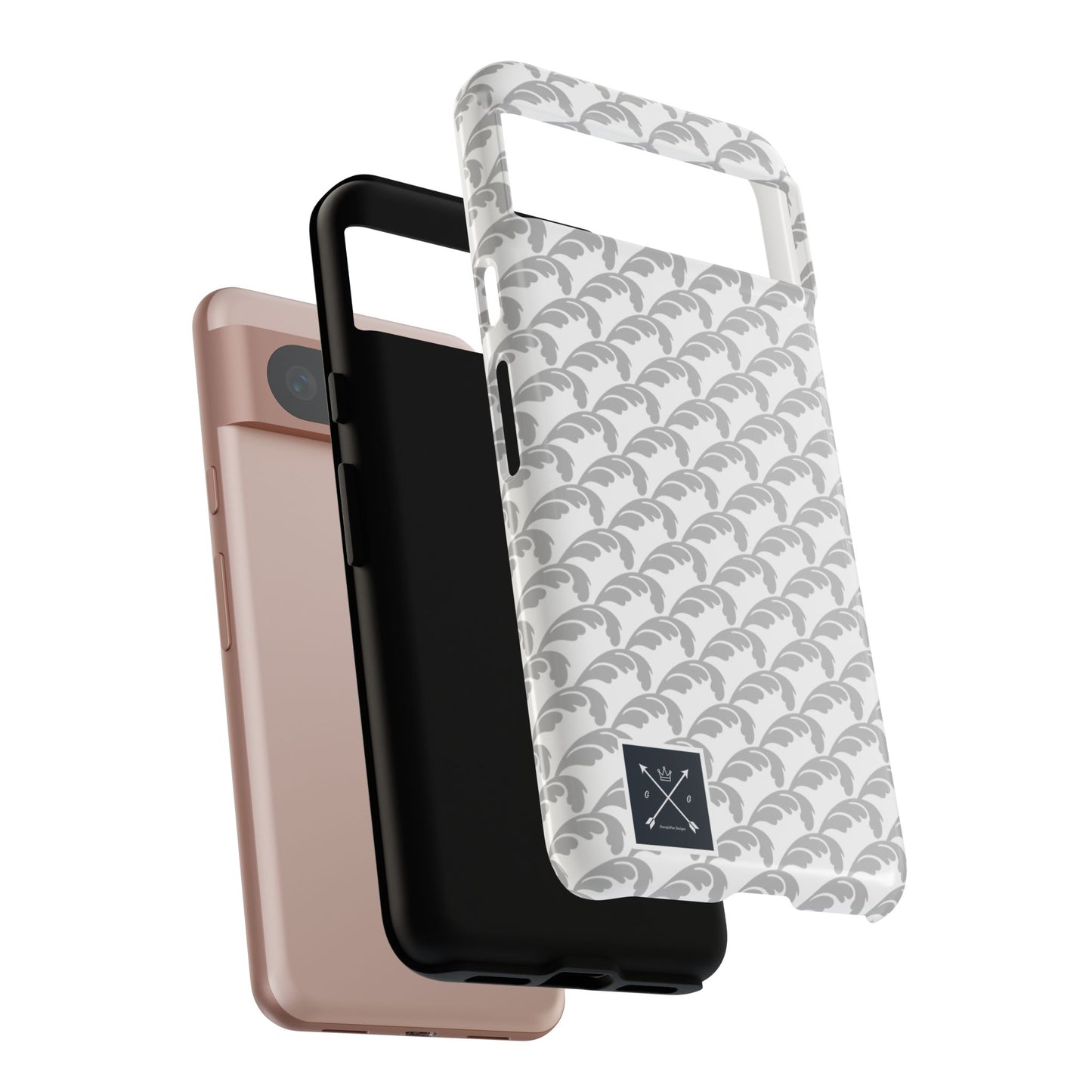 Beautiful Beloved Flourish (silver/white) - Tough Phone Cases
