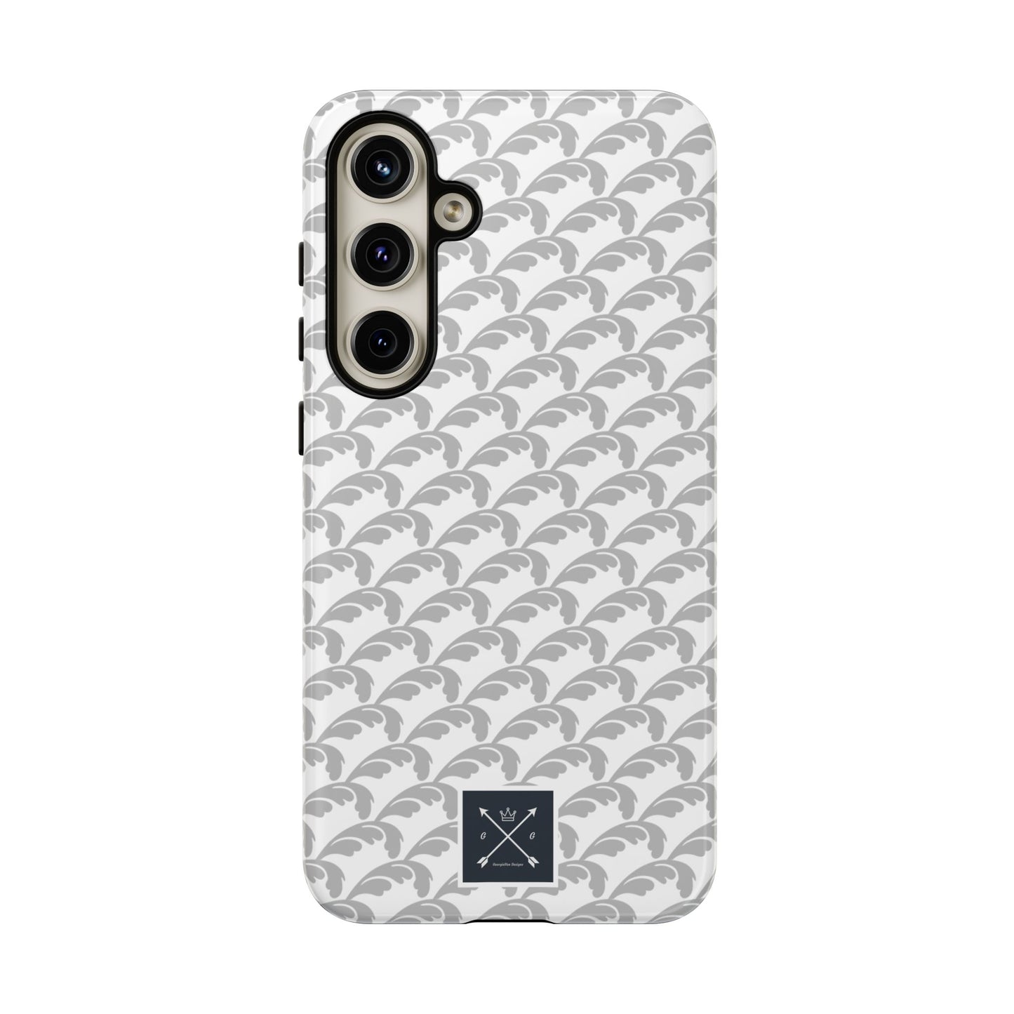 Beautiful Beloved Flourish (silver/white) - Tough Phone Cases