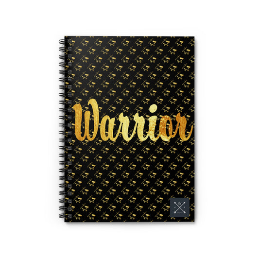 Gold and Bold Warrior - Spiral Notebook - Ruled Line