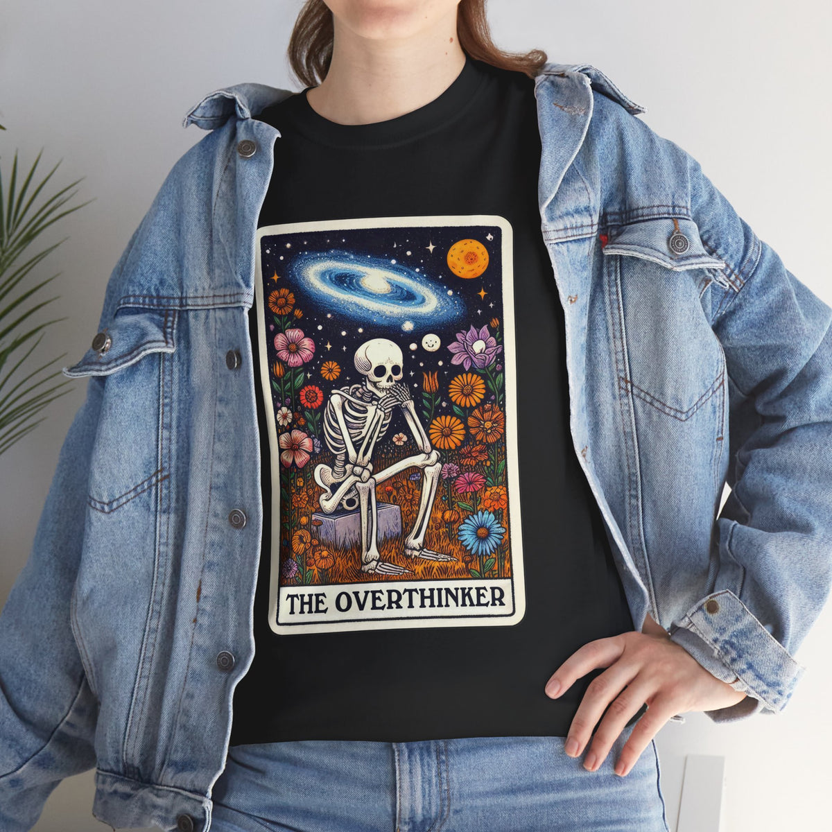 The Overthinker Skeletal Tarot - Unisex T-shirt
