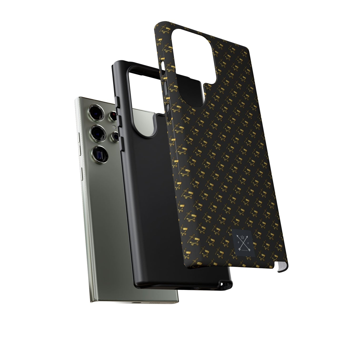 Gold and Bold Warrior Pattern - Tough Phone Cases