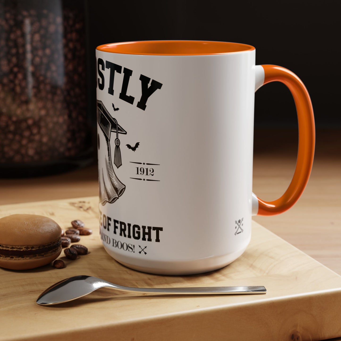 Ghostly Institute of Fright - Accent Coffee Mug (11, 15oz)