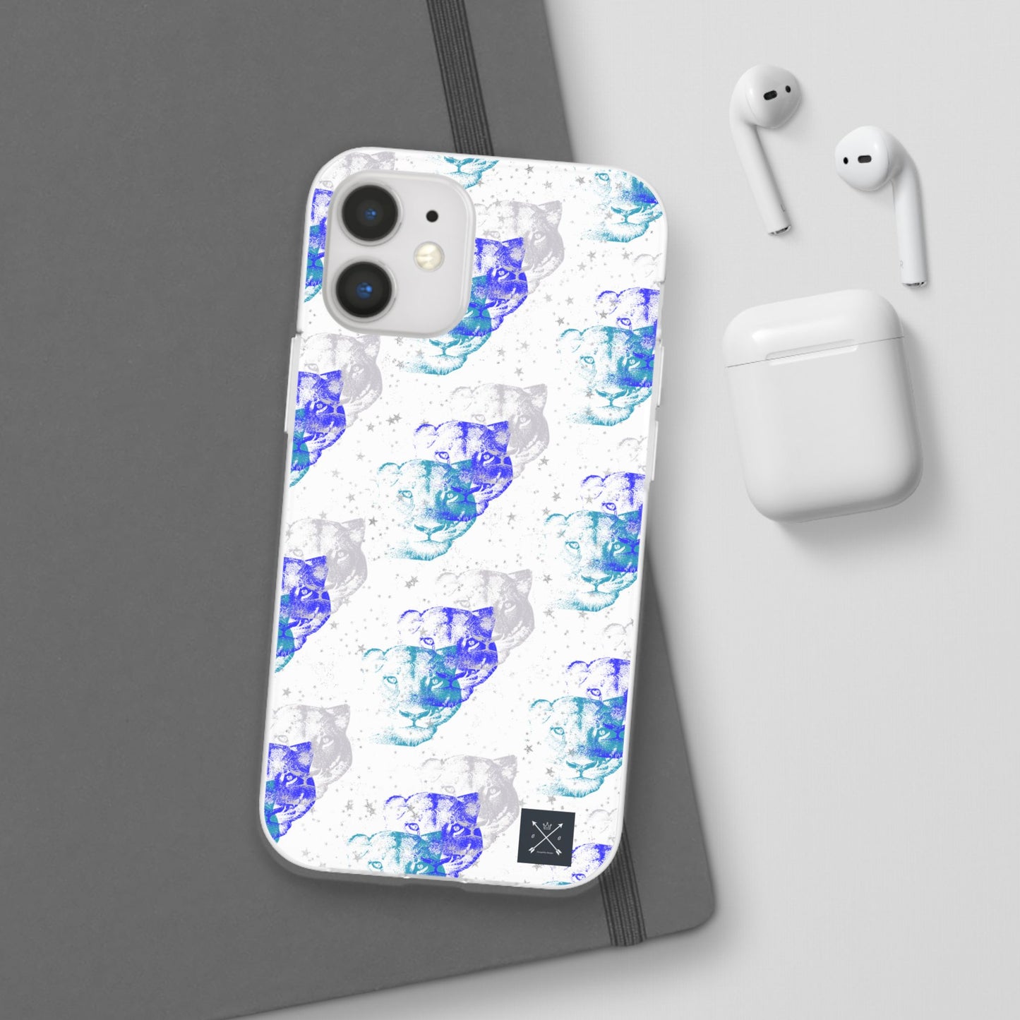 Lioness Arising (white/blue) - Flexi Phone Cases