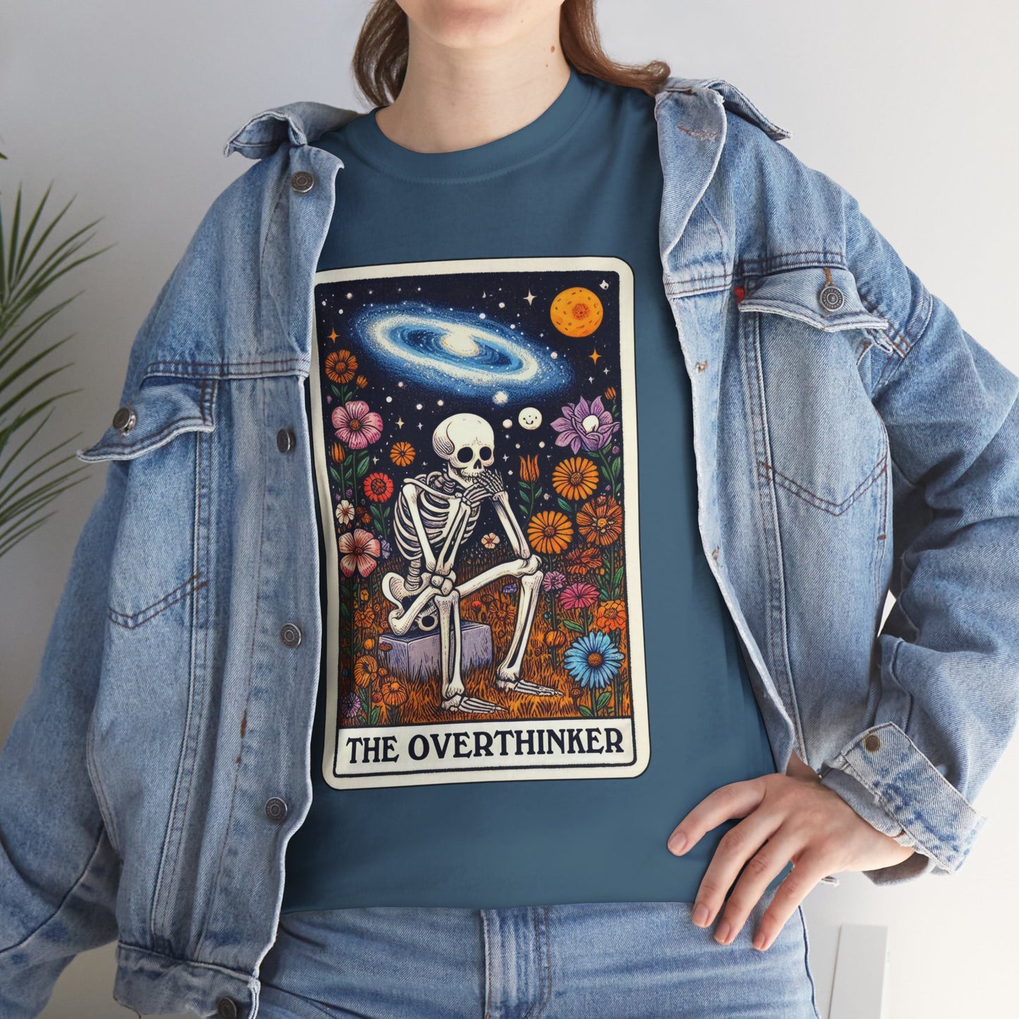 The Overthinker Skeletal Tarot - Unisex T-shirt