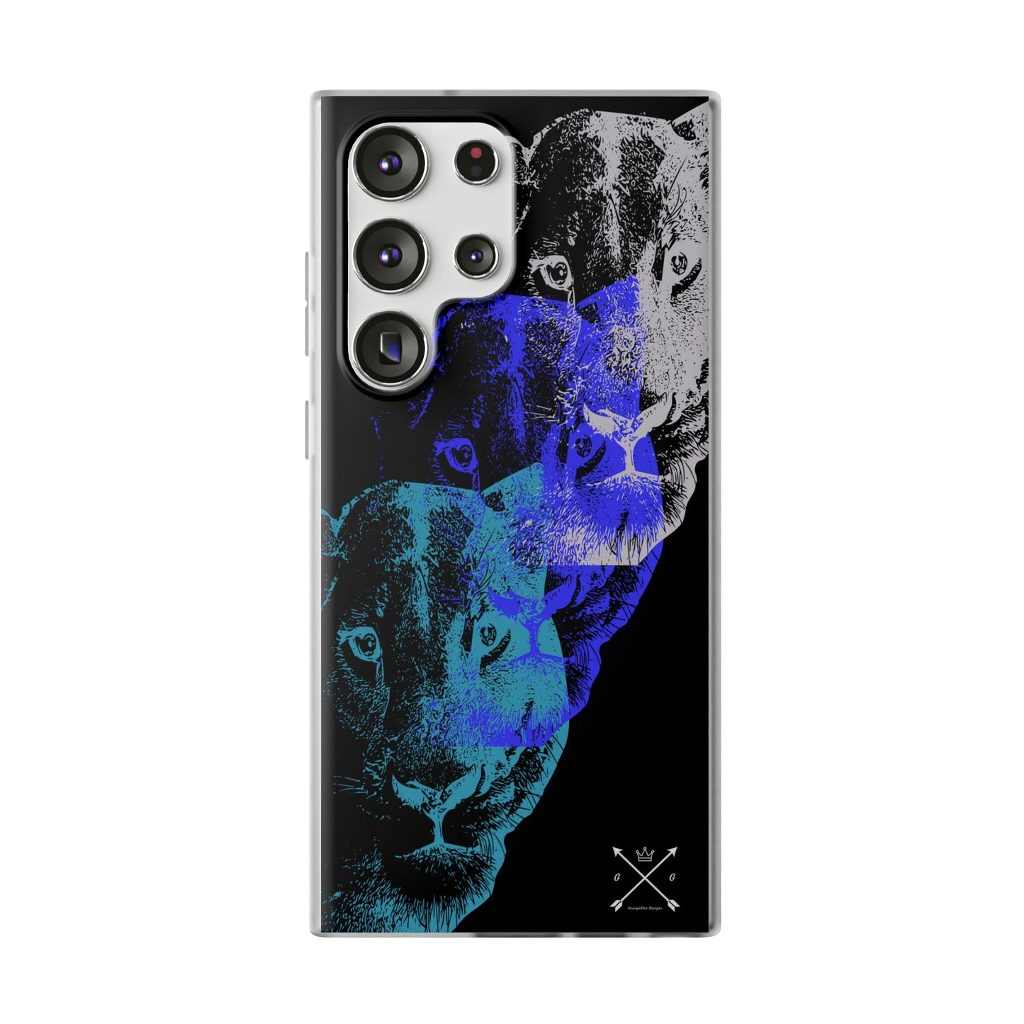 Lioness Arising (black/blue/silver) - Flexi Cases