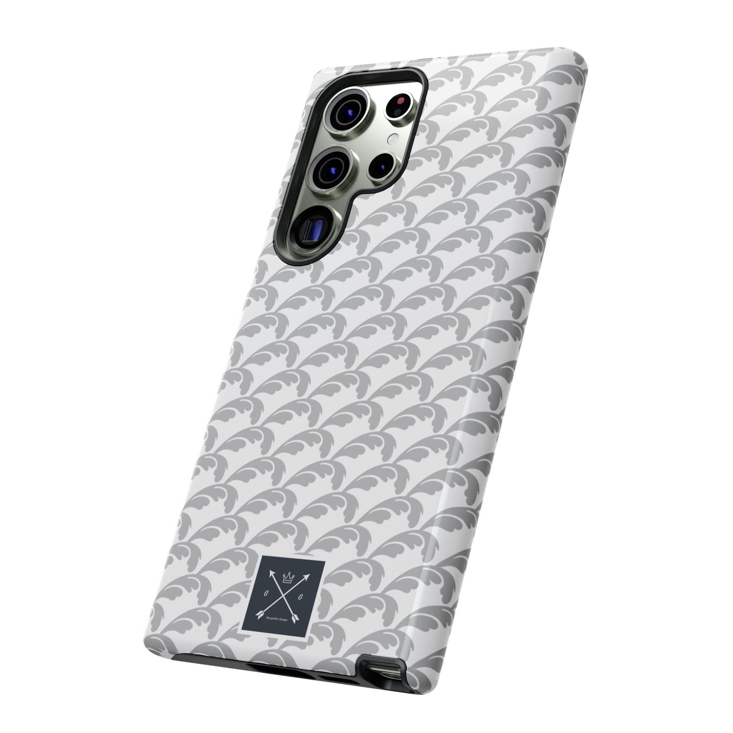 Beautiful Beloved Flourish (silver/white) - Tough Phone Cases