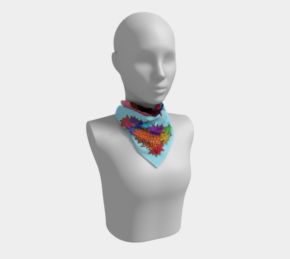 Beauty with Flowers - Square Scarf 2