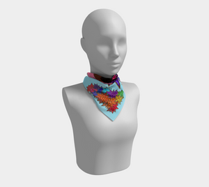 Beauty with Flowers - Square Scarf