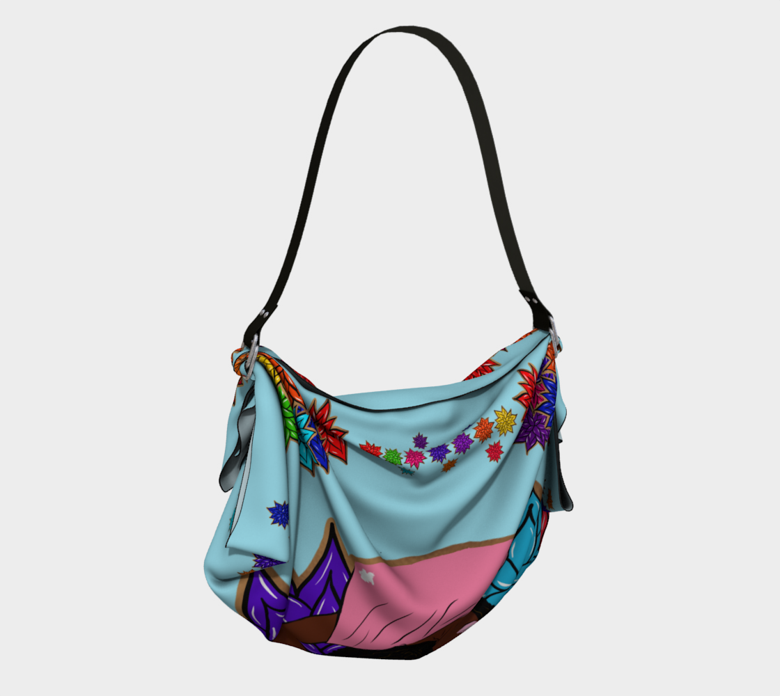 Beauty with Flowers - Origami Tote