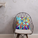 Bubble Rave - Throw Pillow