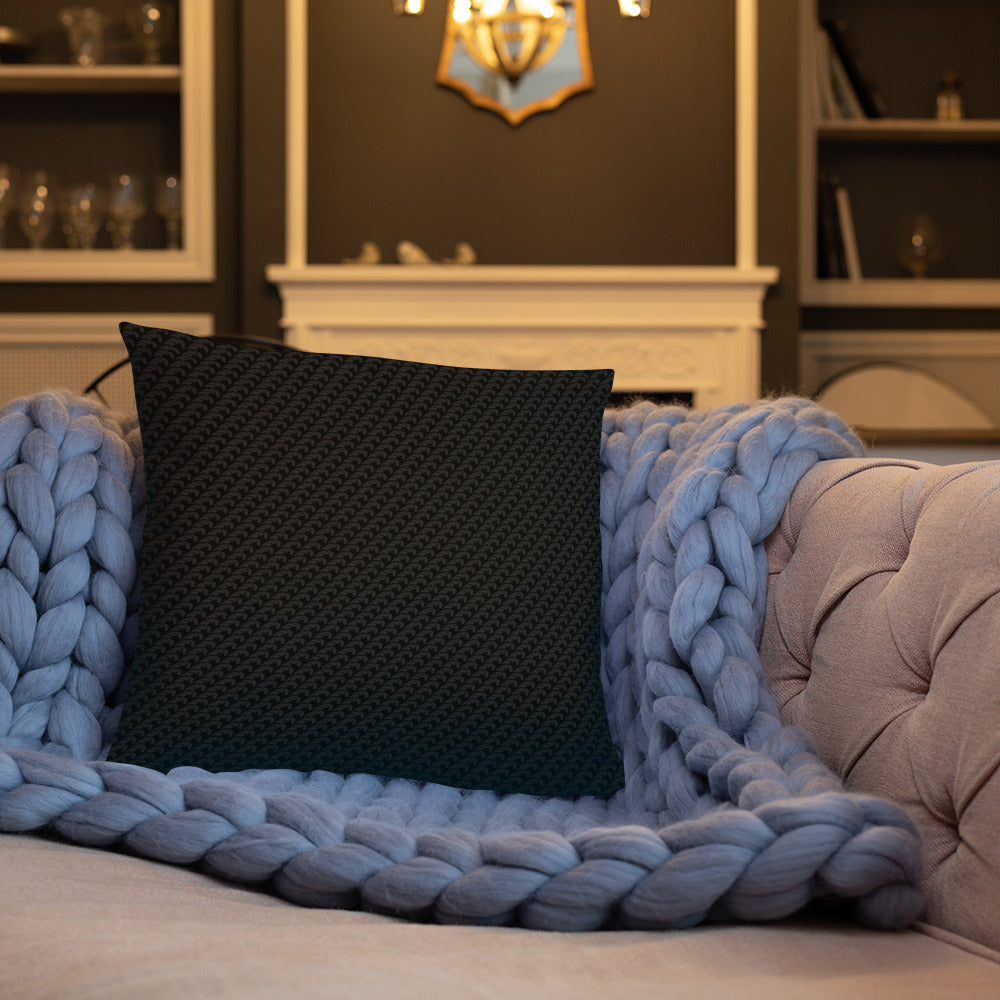 Beautiful Beloved Flourish (black/black) - Throw Pillow