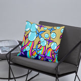Bubble Rave - Throw Pillow