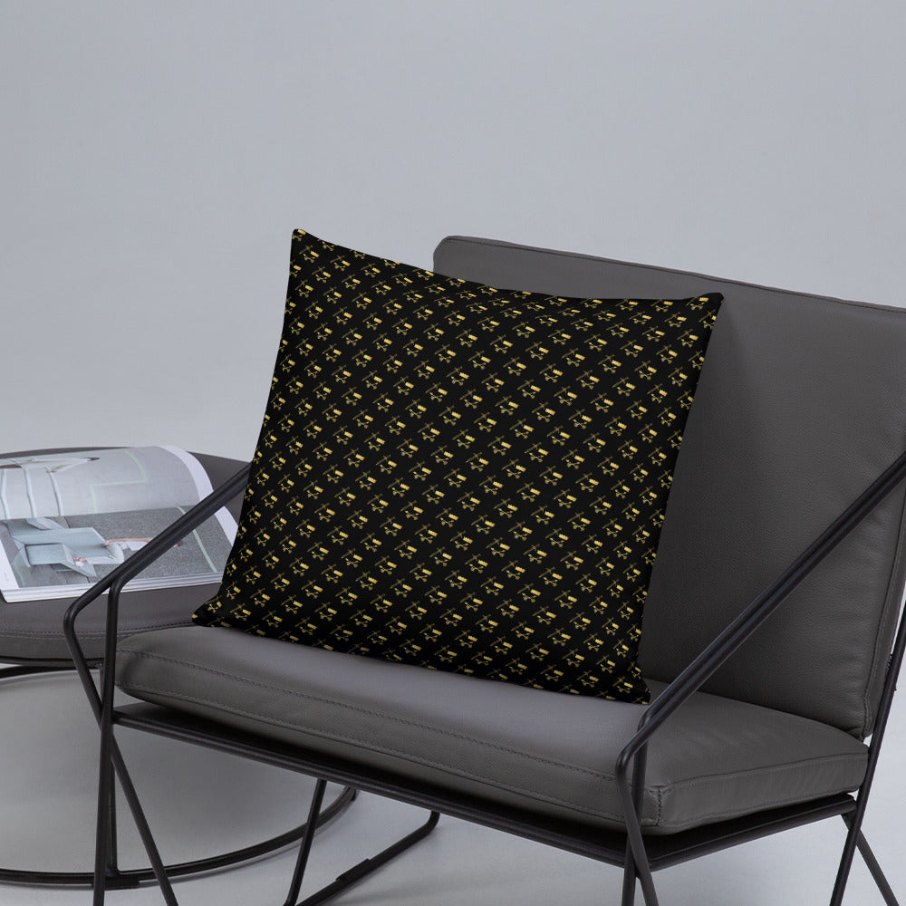 Gold and Bold Warrior- Throw Pillow