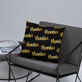 Gold and Bold Warrior - Throw Pillow